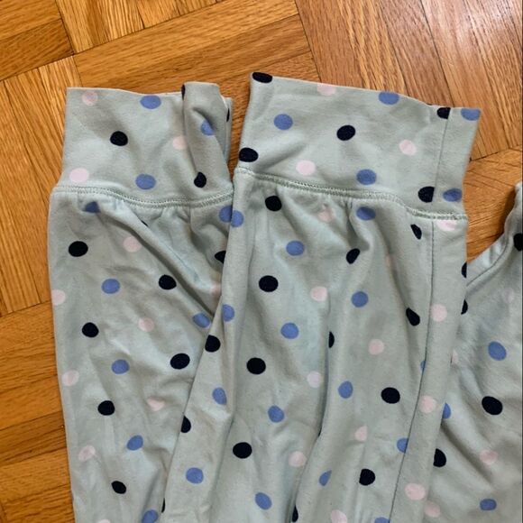 George Peached Jersey Jogger Turquoise Polka Dot Pyjama Size Medium - Picture 3 of 5